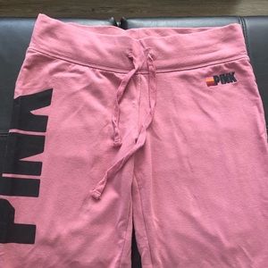 PINK Victoria’s Secret rose colored boot cut sweatpants. Size XS.